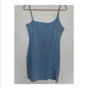 Blue Dress with Slit